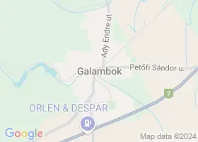 25 szlls Galambok trkpn