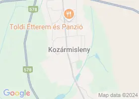 25 szlls Kozrmisleny - szgpuszta trkpn