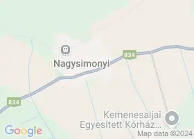 25 szlls Nagysimonyi trkpn