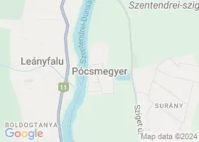 25 szlls Pcsmegyer trkpn