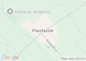 17 szlls Pusztaszer trkpn