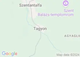 25 szlls Tagyon trkpn