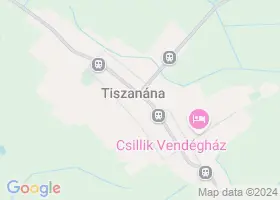 25 szlls Tiszanna trkpn